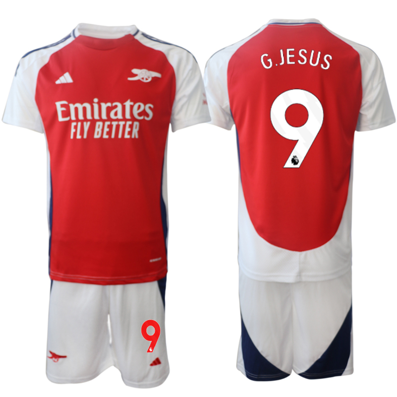 Men 2024-2025 Club Arsenal home Red #9 Soccer Jersey